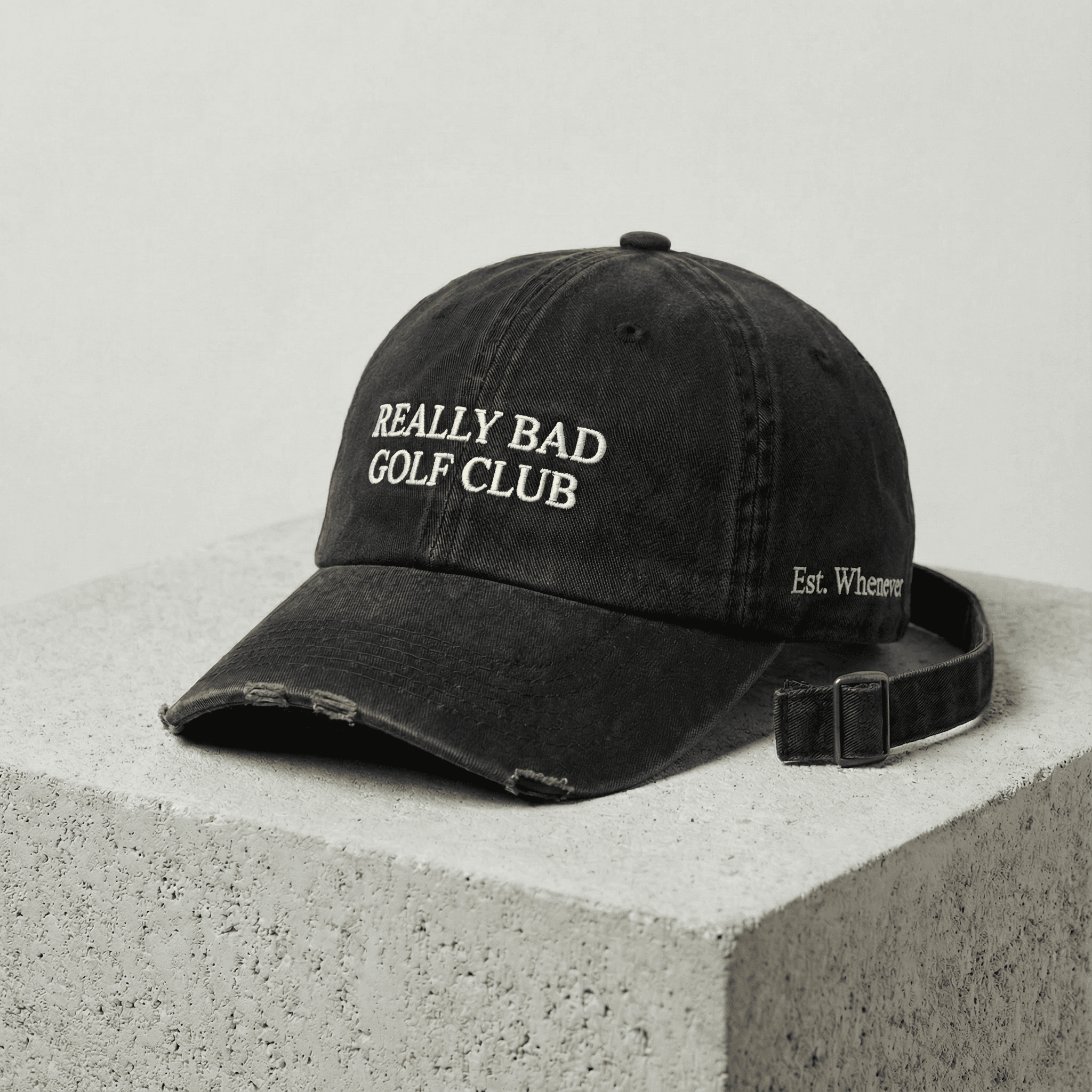 The "Est. Whenever" Cap - Black