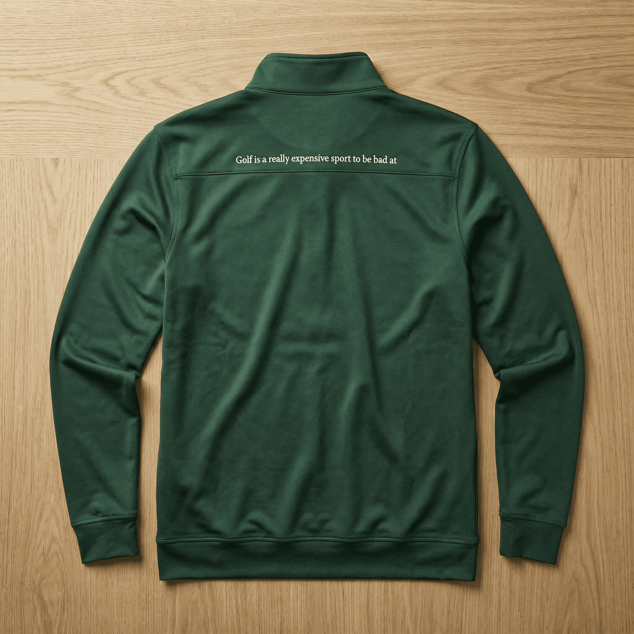The Impostor Quarter-Zip - Deep Forest Green (Back)