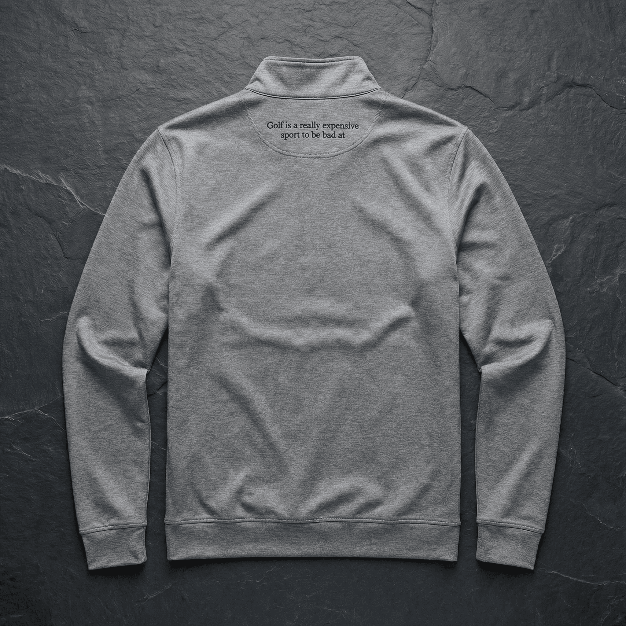 The Impostor Quarter-Zip - Heather Grey (Back)